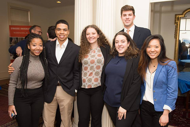 2017 DC Immersion Week students at the networking reception
