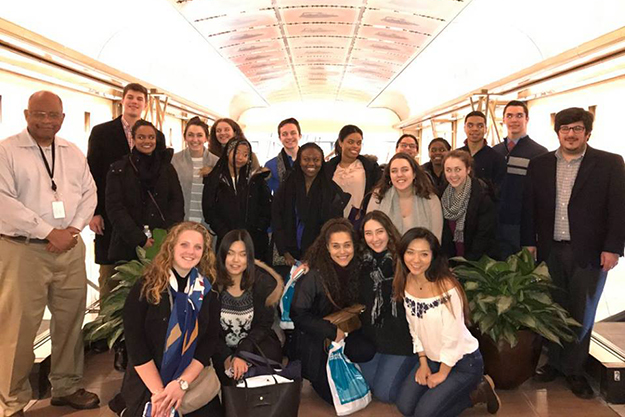 2017 Immersion Week students visit the National Postal Museum