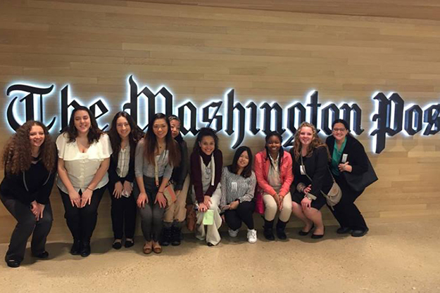 2017 Immersion Week students visit the Washington Post