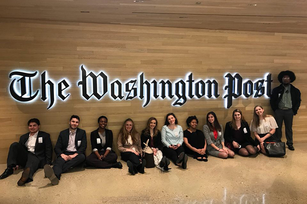 2018 DC Immersion Week students visit the Washington Post