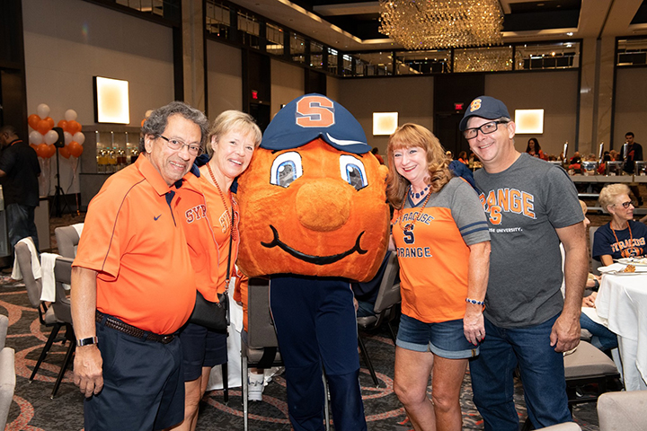 Otto with tailgate guests