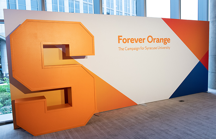 Forever Orange Campaign Backdrop